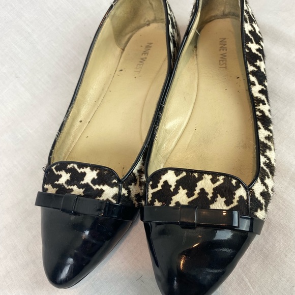 Nine West calf hair shoes flats Women’s size 8.5 - Picture 2 of 9